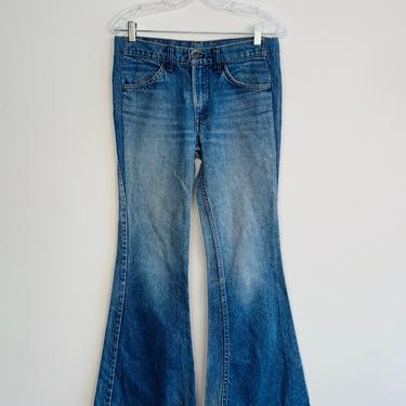 vtg 70s 80s authentic Levi's bellbottom denim jeans 31x30 