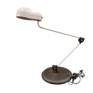 Joe Columbo White “Mouse” Desk Lamp, Italy, 1960’s