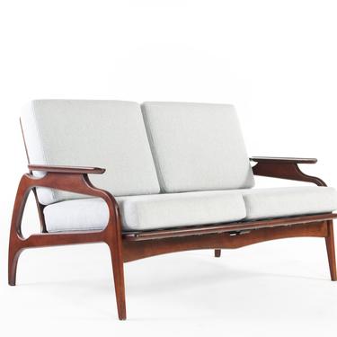 Two Seater Loveseat in the Manner of Adrian Pearsall 