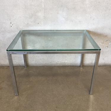 Contemporary Glass &amp; Chrome Table by Gold Mitchell