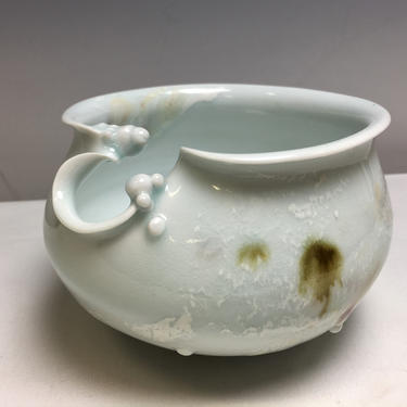 Vintage Studio Art Porcelain Pottery Vase Bowl Abstract MCM Artisan Signed 