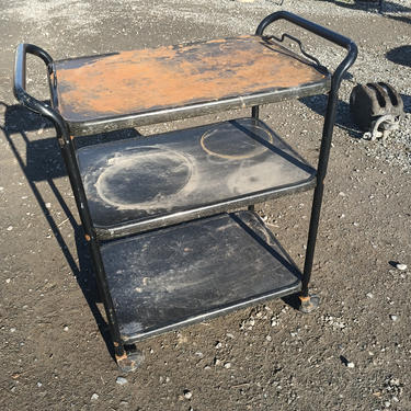 Metal Rolling cart with removable top 27 1/2"×16"×30"