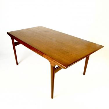Early Johannes Andersen Dining Table With Leaf