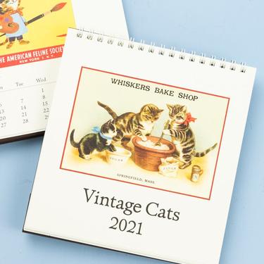 2021 Vintage Cats Desk Calendar