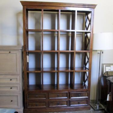 BOOKCASE WITH SIX DRAWERS