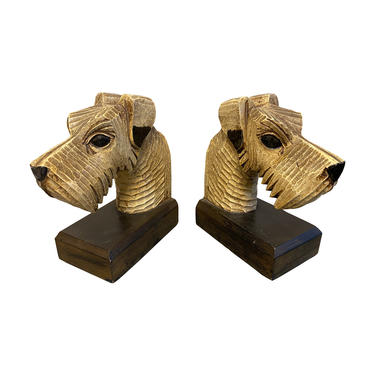 Woof Woof Bookends, France, 1930’s