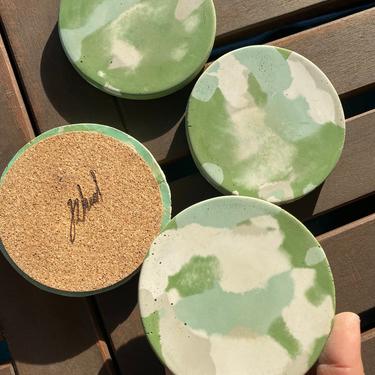 Limited Batch Marbled Concrete Coaster  (Set of Four) 