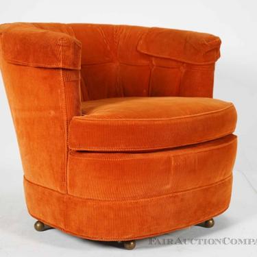 Vintage Orange Vanity Chair