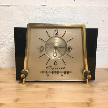 1954 Capehart Clock Radio with Optional 45rpm Record Player, Mid Century Modern C14 