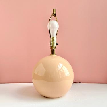 Peach Sphere Lamp 