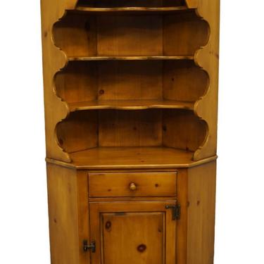 Drexel Heritage American Traditional Solid Pine Corner Cabinet / Bookcase 400-4 