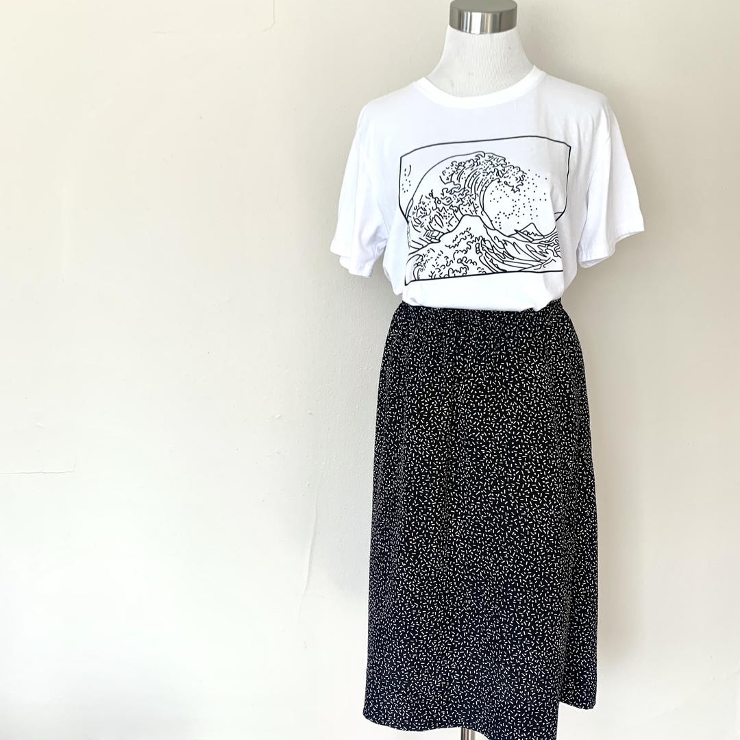 Leslie Faye Black & White Confetti Skirt | Swan Dive | Seattle, WA