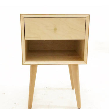 Maple Single Drawer Nightstands by CaliforniaMWoodworks