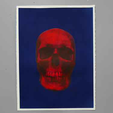 The Red Skull Cyanotype