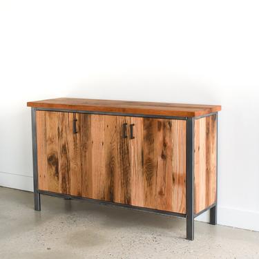 Industrial Buffet Cabinet / Reclaimed Wood Storage Credenza 