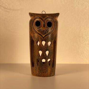 Vintage Ceramic Owl Votive/Candle Holder - Japan 