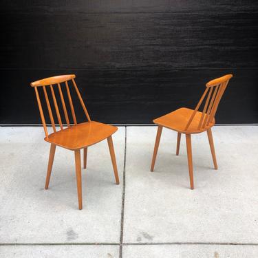Pair of Folke Palsson J77 Chairs for FDB Møbler 