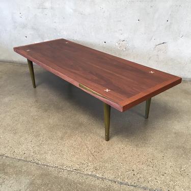 American of Martinsville Walnut Coffee Table