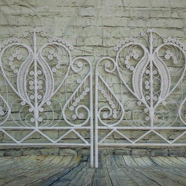 SHIPPING NOT FREE!!! Set of 2Twin Bed Vintage Peacock Headboards/ Ornate Headboards/ Wall Art (2) 