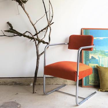 Now Available: Burnt Orange Velvet Chair
