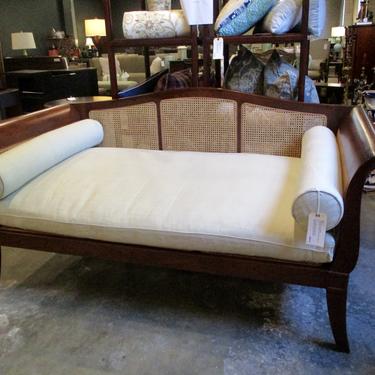 MAHOGANY AND CANE DAYBED