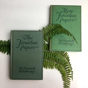 The Jonathan Papers and More Jonathan Papers by Elizabeth Woodbridge - early 1900s hardcovers 