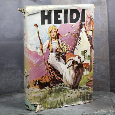 Heidi by Johanna Spyri, published by Goldsmith Publishing Company, 1931-1938 - Vintage Classic Children's Literature | FREE SHIPPING 