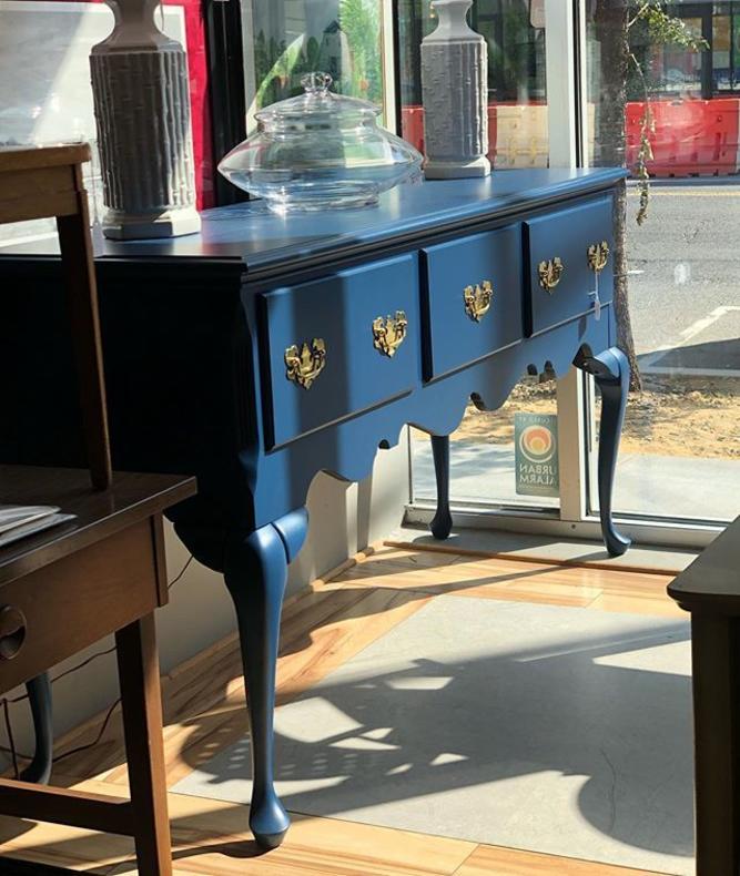                   Navy Console Table