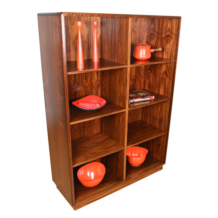 Danish Rosewood Adjustable Shelves Bookcase | Room Divider