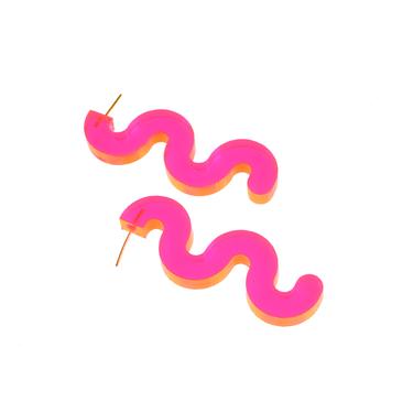 Pink Neon Earrings