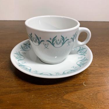 Vintage Mayer China Mid Century Modern Restaurant China Cup and Saucer 