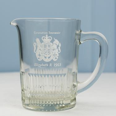 Vintage Coronation Glass Pitcher