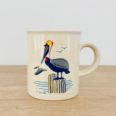 Vintage Pelican Ceramic Mug circa 1980 