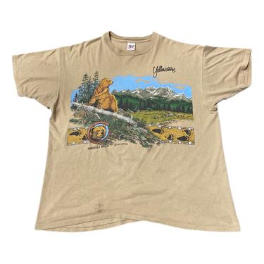 (2XL) Yellowstone Brown Single Stitch Tshirt 083121 LM