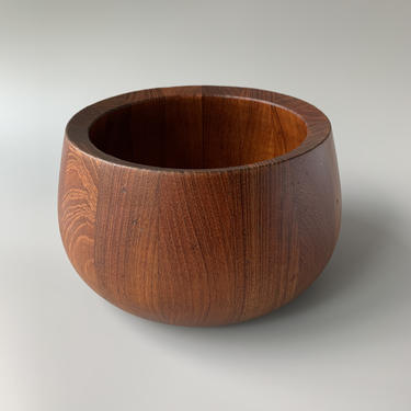 Dansk Designs IHQ Staved Teak Bowl by Jens Quistgaard Denmark 