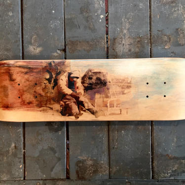 i'll buy skid row - skateboard wall art - great gift *collectible *custom *handmade 