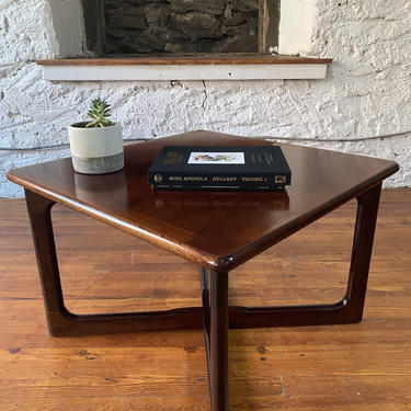 Mid century end table Danish modern side table Drylund rosewood table 