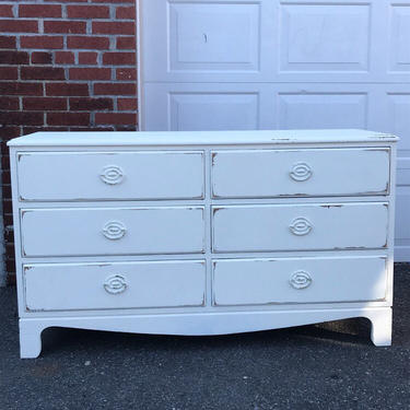 Shabby Chic Dresser White Distressed Country Cottage 