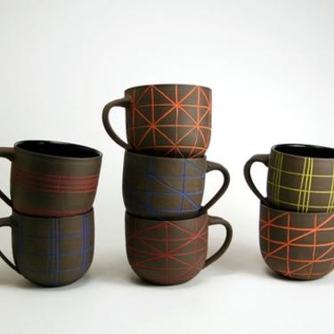 Dark Clay Pattern Ware Mug