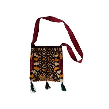 Vintage Afghan Turkman Tribe Textile Handbag Circa 1950's 