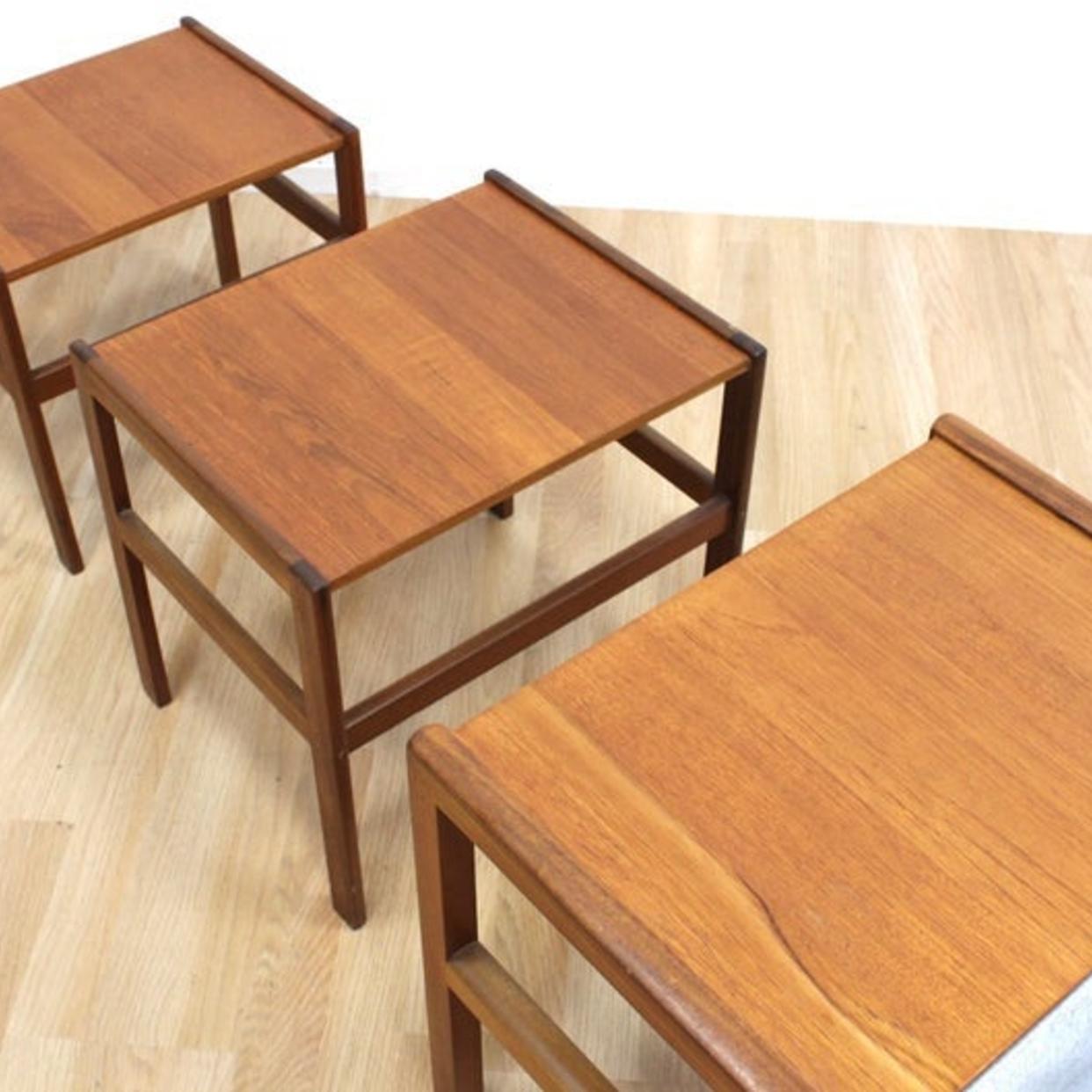Rowley Magazine Rack Danish Modern Nest of Tables Magazine Rack | Sputnik Furniture - Rowley ...
