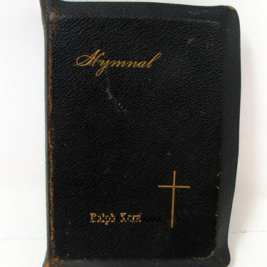 Antique Leather Lutheran Hymnal Small Vintage Hymn Book Evangelical Lutheran Hymnal  Song Book 