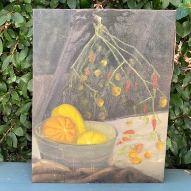 Vintage Painting -- Painting -- Still Life Painting -- Fall Painting  -- Vintage Art -- Vintage Still Life Art -- Fruit Painting 