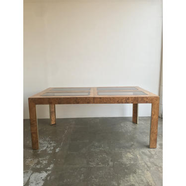 1970s Burl Wood Dining Table 