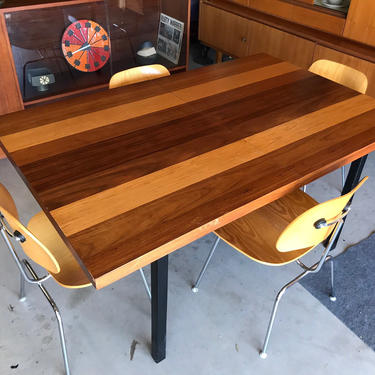 Milo Baughman Mixed Wood Dining Table For Directional Circa 1970'S. FREE Continental Us Shipping!! 