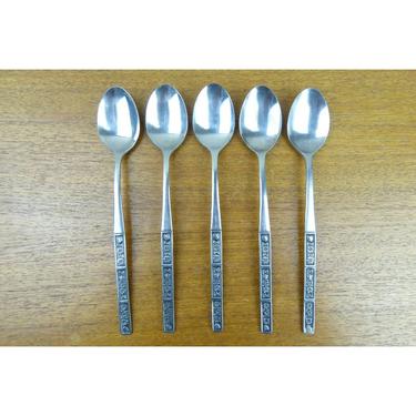 Vintage Northland Oneida (5) Iced Tea Spoons - Spring Fever - Korea - GORGE 