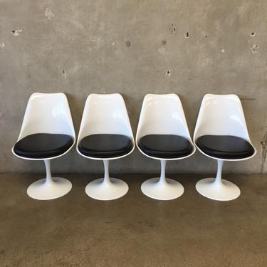 Set of Four Tulip Fiberglass Chairs