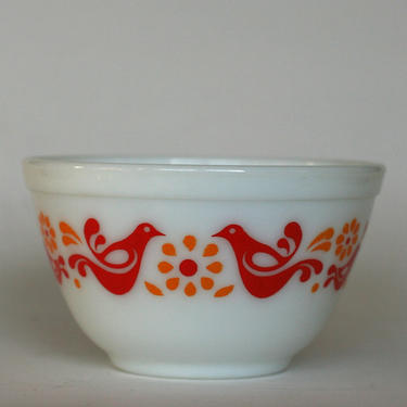 vintage pyrex friendship bowl # 401 1 1/2 pt nesting bowl mixing bowl 