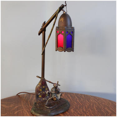A6240 Antique Bedouin Arab Merchant Novelty Lamp 