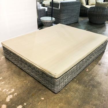 XL Chaise Wicker Bed